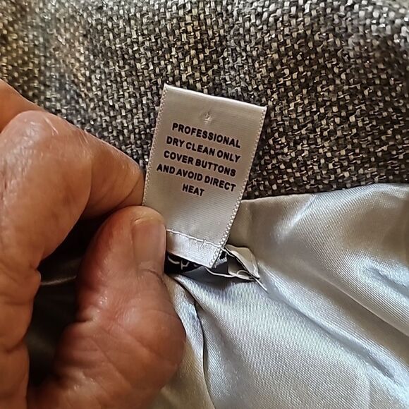 - Cache Metallic Tweed Fringe Blazer Jacket size small. - Picture 9 of 9